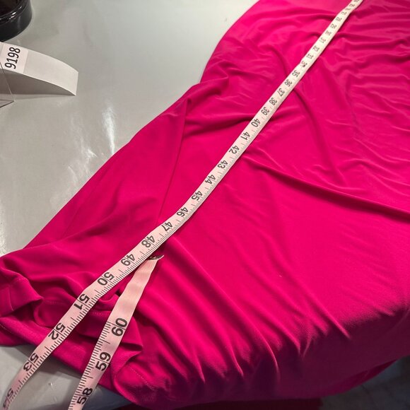 Lauren Ralph Lauren Evening One Shoulder Ruched Dress Women Bodycon Slit Party - Picture 14 of 16